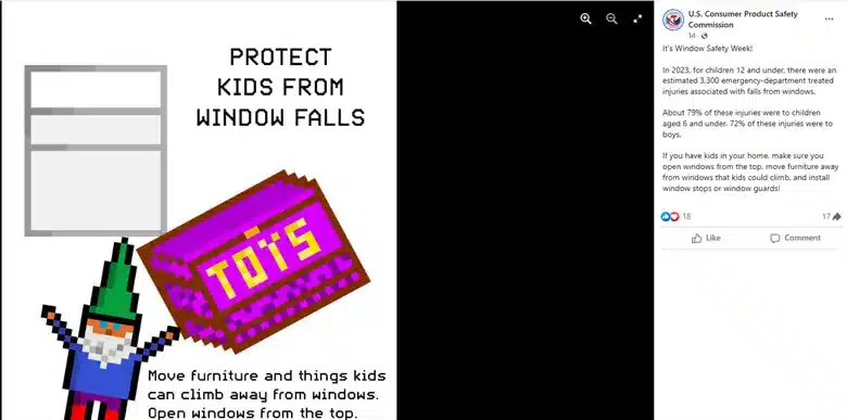 U.S. Consumer Product Safety Commission Post