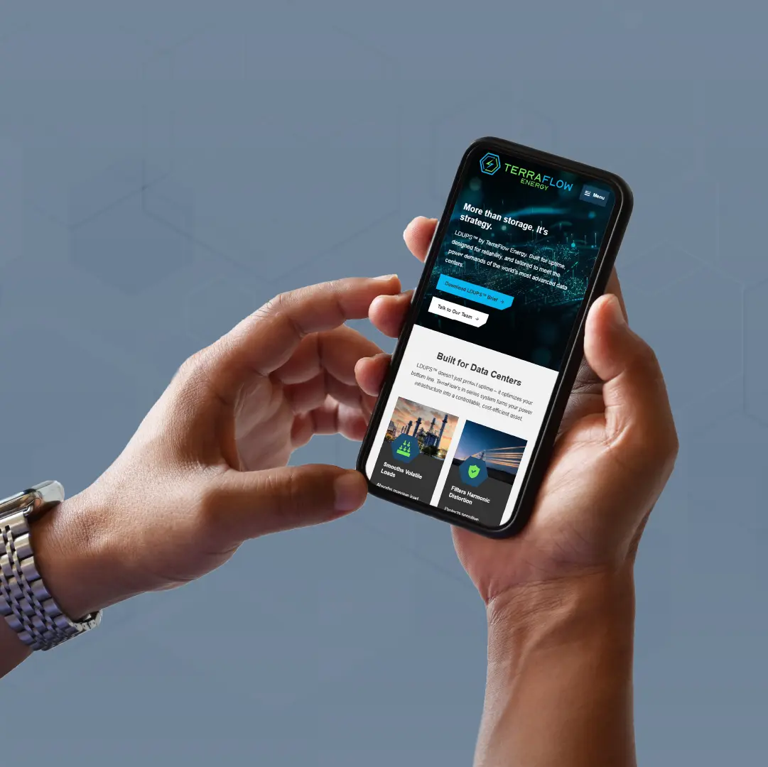 TerraFlow Energy - Website - Mobile