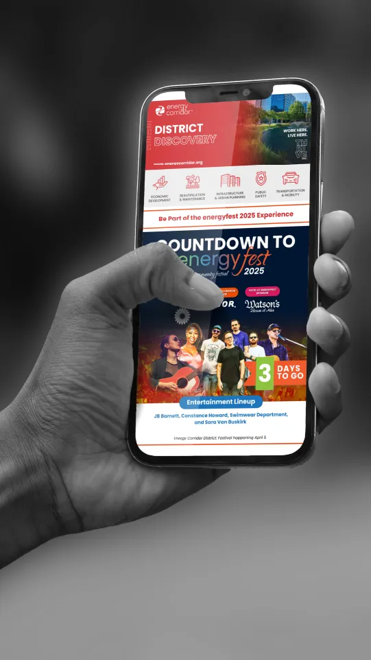 Energy Corridor District Mobile Friendly Newsletter