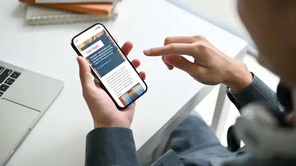 Case Study Mobile Mockup Left