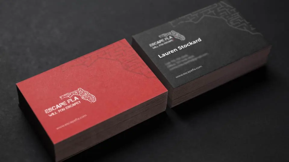 Escape FLA 2 Business Cards Left