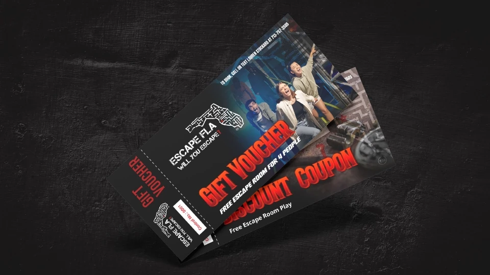 Escape FLA 5 Gift Voucher Right