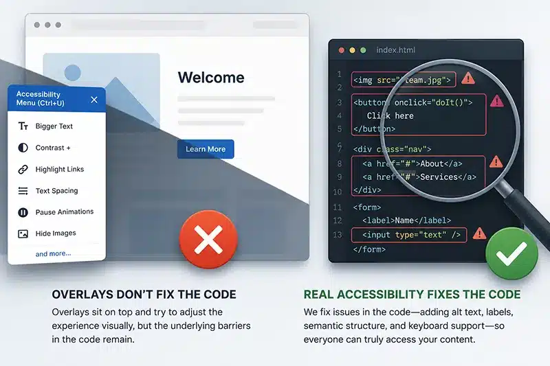 real accessibility remediation fixes the code