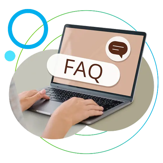 faq laptop graphic