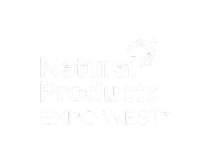natural products expo west logo white