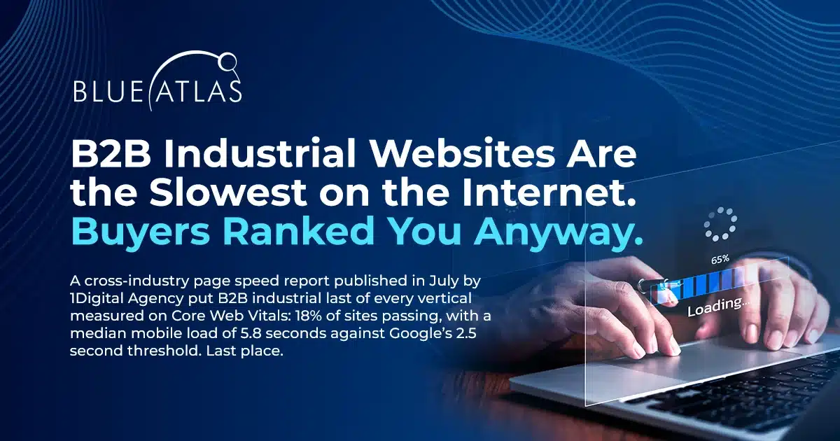 B2B Industrial Website Speed