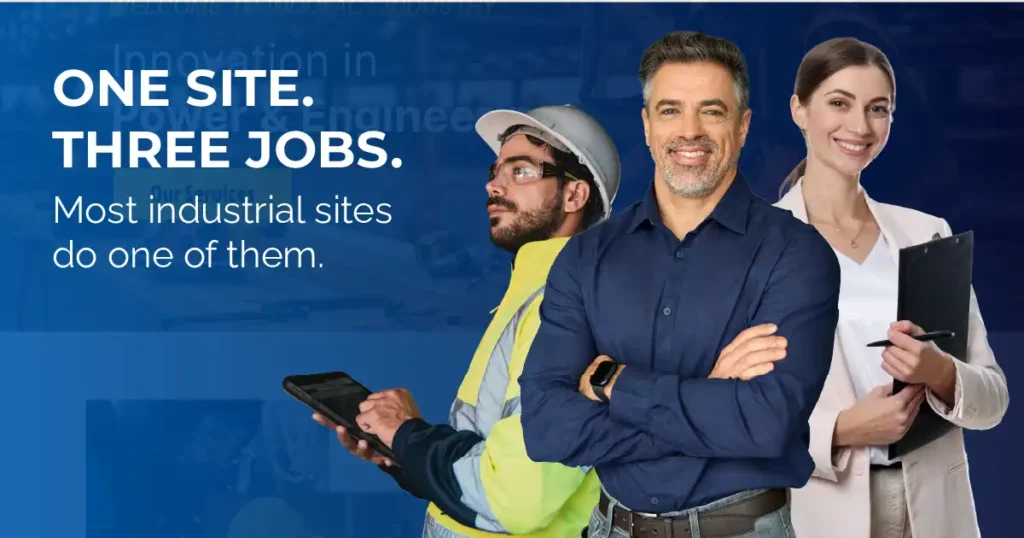 one site three jobs industrial team